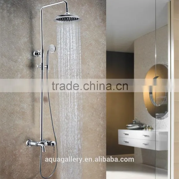 North America Traditional Style Golden Plated Brass Shower Faucet photo-2