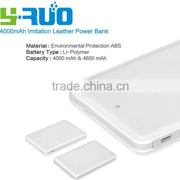 Supplier Ultra-thin 4000mah Power Bank for Iphone 6, Samsung Galaxy s6 photo-2