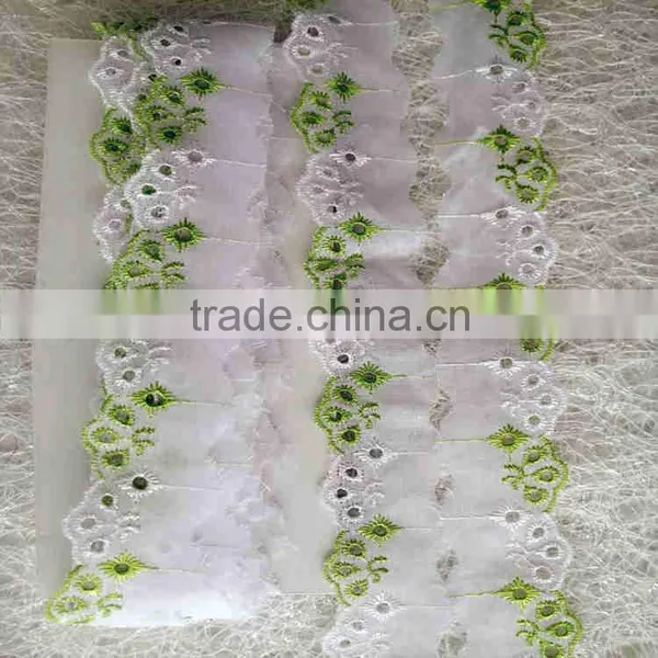 Beauty Design Mesh Embroidery Lace Trimming for Garment Accessories photo-3