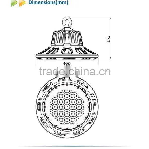 2016 90 Degree Factory Direct Sale UFO Led High Bay Light 80w IP65 LED High Bay Light photo-6