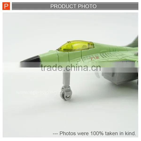 Miniature Pull Back Metal Toy Die Cast Plane With Sound photo-3