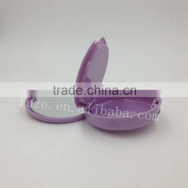 Round Cosmetic Pressed Powder Compact photo-2