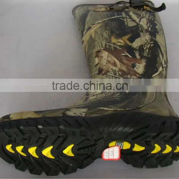 (CH-2591) Rubber Camo Men's Huntsmen Work Rain Boot photo-6