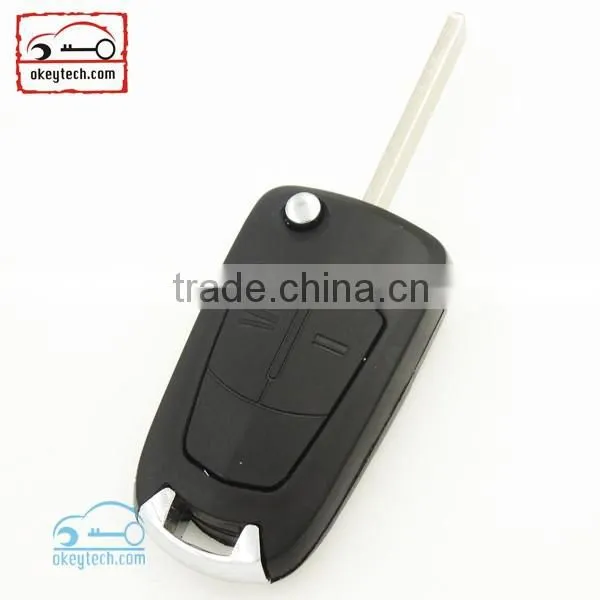 Best Price Opel Car Key Opel Vectra 2 Buttons Flip Replacement Key Shell HU100 Blade Opel Vectra Key photo-4