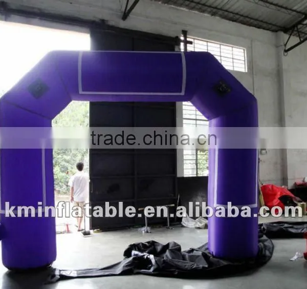 Small purple arch with hook and loop banners area