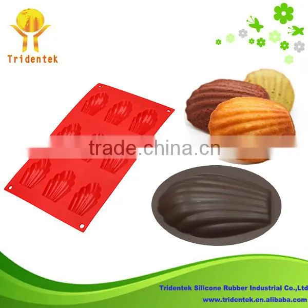 New Arriving!FDA LFGB Approved Madeleine Silicon Mould Cookies Molds photo-3