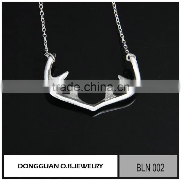 925 Sterling Silver Jewelry Rhodium Matte Necklace in China photo-3