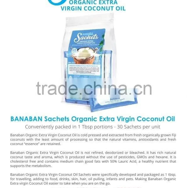 Manufacturer Wholesale TOP-Grade BANABAN Sachets Organic Extra Virgin Coconut Oil photo-4