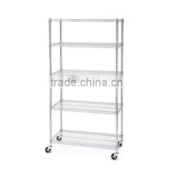 5-Shelf Metro Shelf ; Black Wire Shelf System Black photo-6