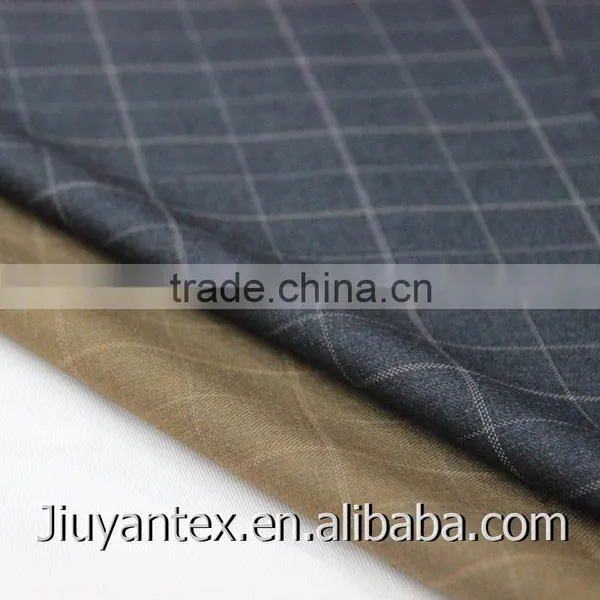 China Supplier High Quality Poly Rayon tr England Classical Checks Design Man Leisure Coat Pant Trousers Suiting Textile Cloth photo-3