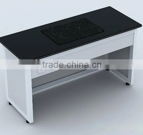 Epoxy Coated Galvanized Steel Fabrication Quality Control Lab Vibrating Table With Epoxy Resin Worktop