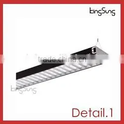 Useful T5 Led White Black Suspended Steel Ceiling Office Lighting photo-2