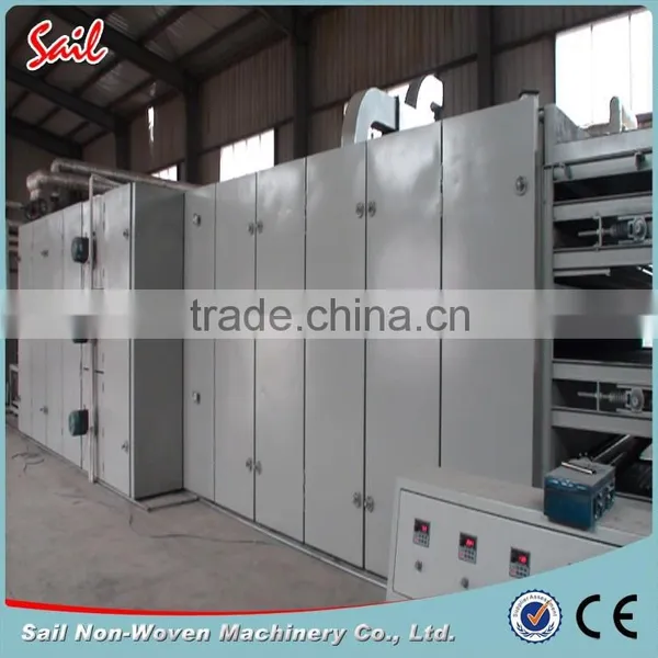 Nonwoven thermo bonding wadding machine thermal bonding production line