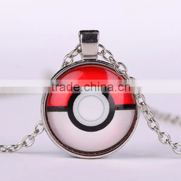 Round Silver Ton Pokemon Necklace Distributor photo-6