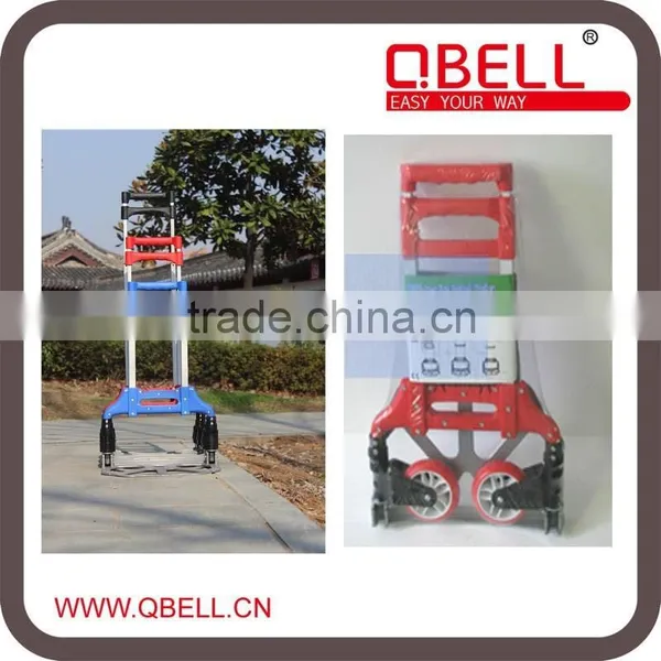 Foldable Two Wheel Aluminium Shopping Trolley Cart, Folding Luggage Cart photo-2