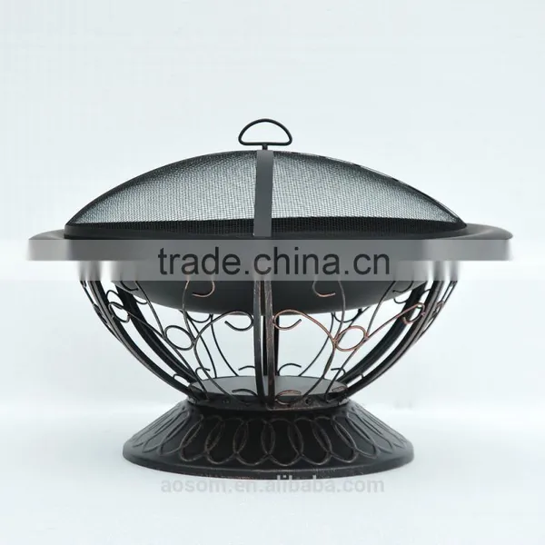 Outsunny 30" Round Backyard Patio Grill Firepit