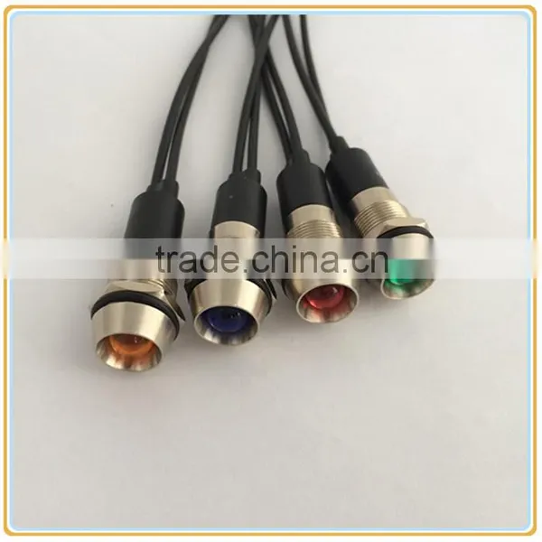 12mm panel mounting hole LED elevator indicator with wire leading