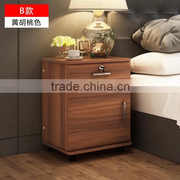 3 Drawer Nightstand/end Table Bedside Cabinet Chest, Walnut