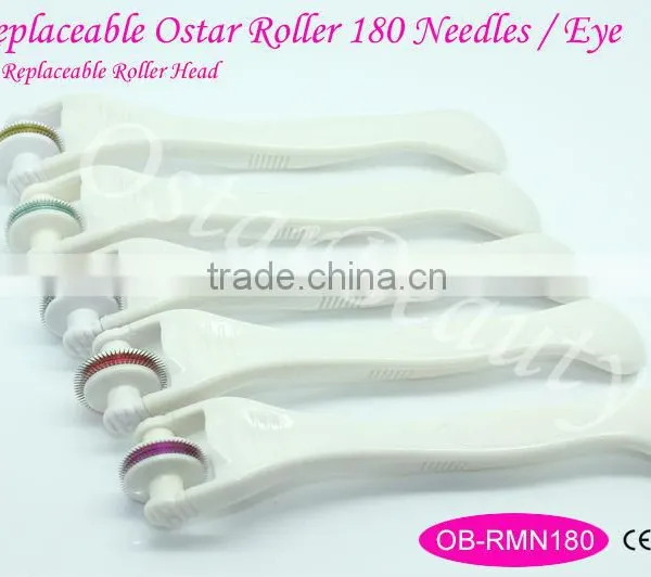 2.0mm Newest 180 Needles Replaceable Microneedle Face Roller System Roller Derma Rolling System Anti Wrinkle