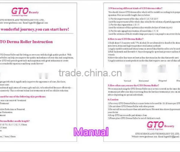GTO Newest 540 Needle Derma Roller (CE Approval) photo-5