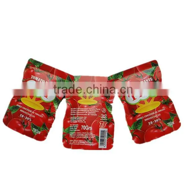 70g 56g Stand Pouch Tomato Paste Double Concentrated 28-30% photo-2