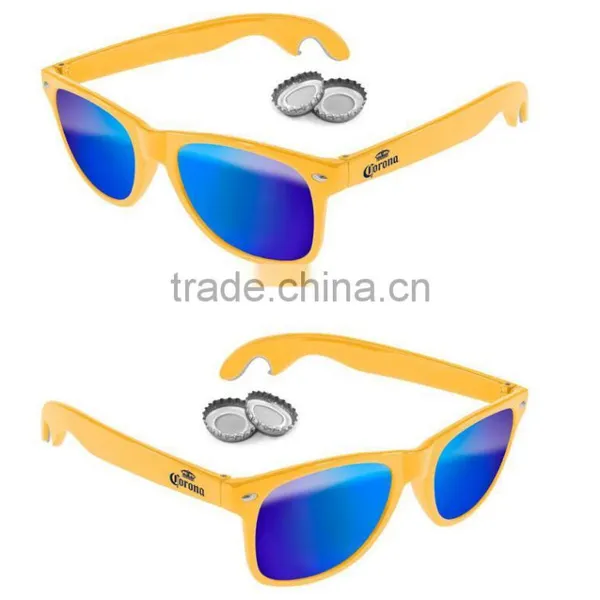2017 Latest New Custom Logo Promotional Fashion Bottle Opener Sunglasses photo-2
