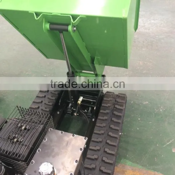 Europe Hot Selling 500kg Mini Construction Green Track Dumper photo-5