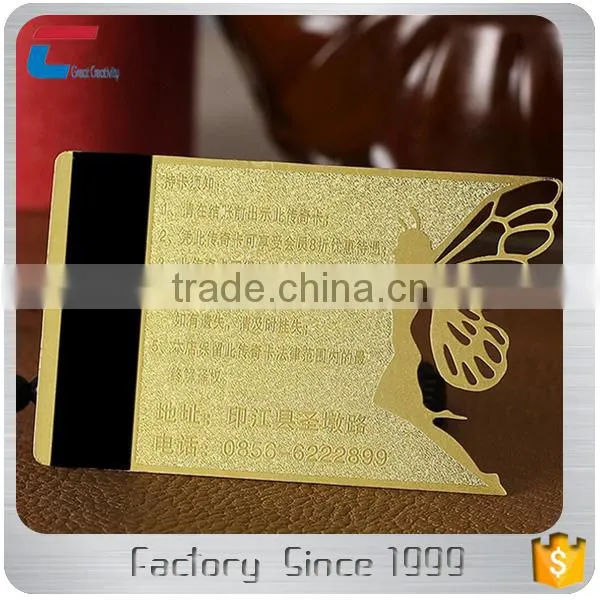 Custom Shaped Hot Butterfly Metal Cards photo-2