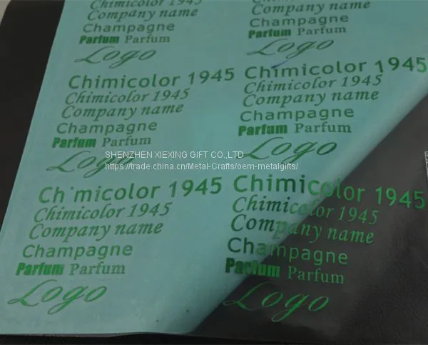 Customized 3M Glue Electroplate Metal Nickel Sticker photo-4