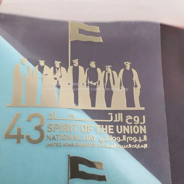 Custom waterproof electroforming metal nickel sticker deccals