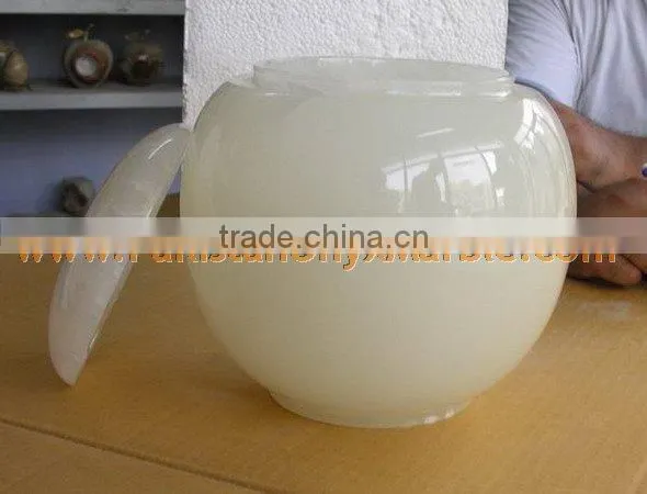 HOT SALE CHEAP PRICE WHITE ONYX URNS photo-3