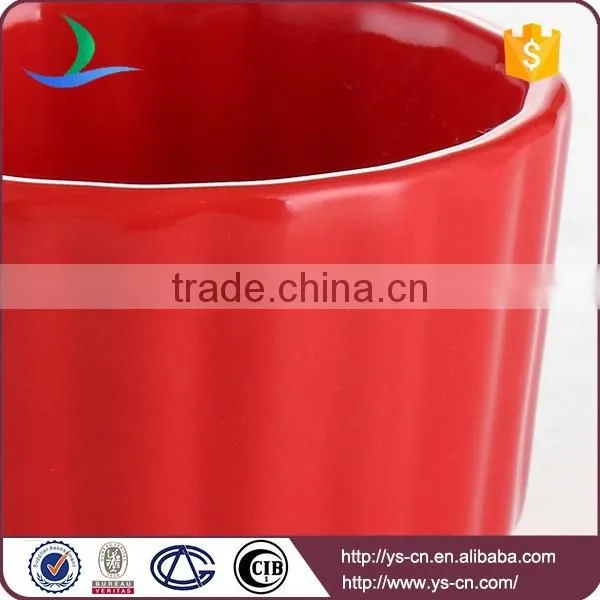 Red Glazed Ceramic Restaurant Microwave Cake Bowl photo-2