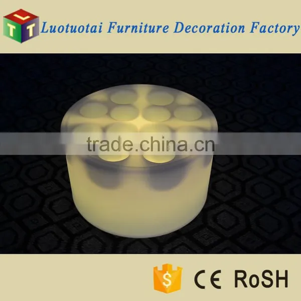 Li Battery Operated PE Plastic RGB 16 Color Changing LED Light Wine Tray photo-4