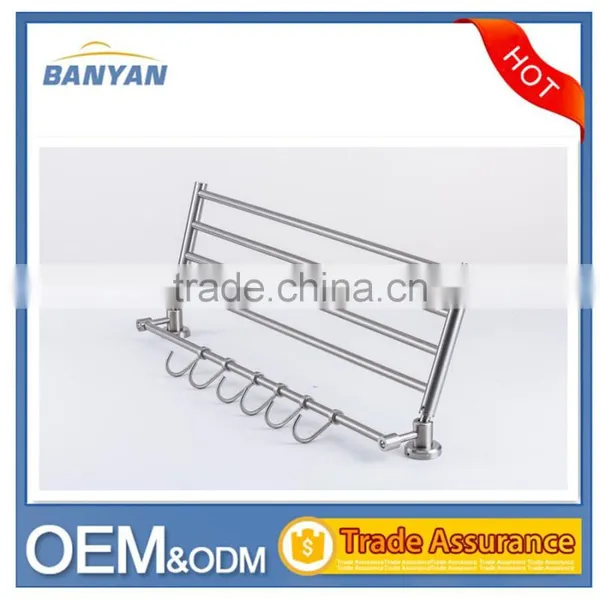Hotel Stainless Steel Bathroom Hanging Shower Rack With Hook photo-2