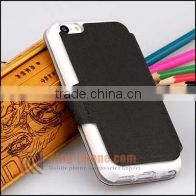 Superior Quality PU Leather Phone Case,flip Phone Wallet Case for IPhone5 5C photo-4