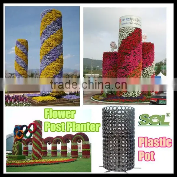 China Manufacture Self Watering Plant Pot Vertikal Hidroponik Tower Garden Flower Pot Big photo-2