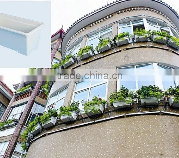 Vertical Garden PP Box Flower Pot & Planter for Window Decor