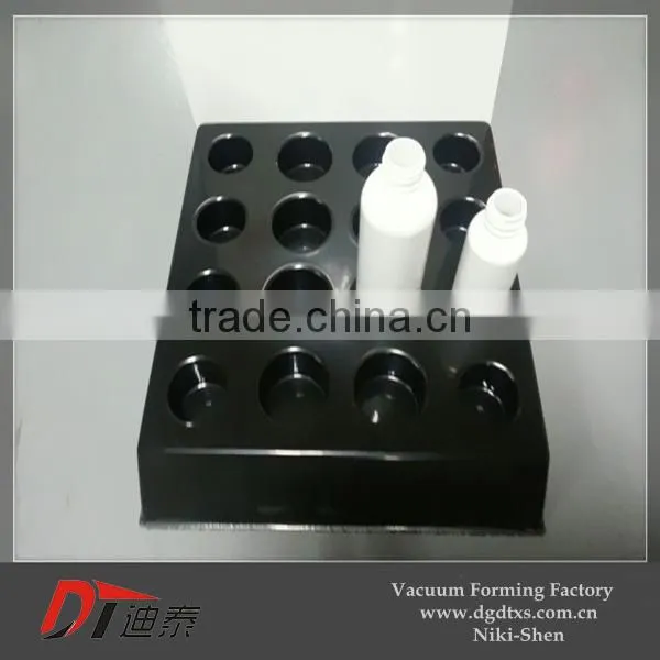 Black Round Plastic Serving Vacuum Forming Tray
