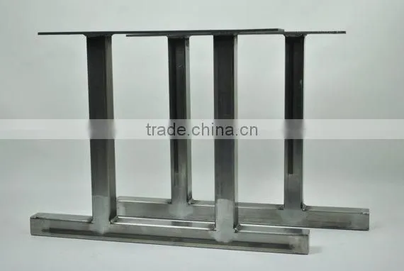 16 Inch Outdoor Garden Table Leg Metal Iron Double T Shape Bench Leg photo-3