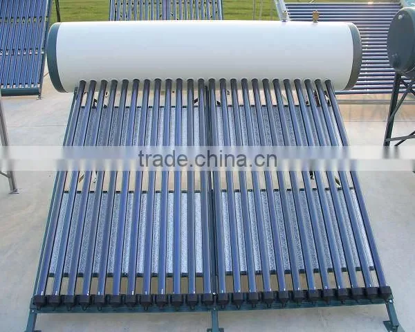 Compact pressurized solar water heater with evacuated tube 58mm*1800mm