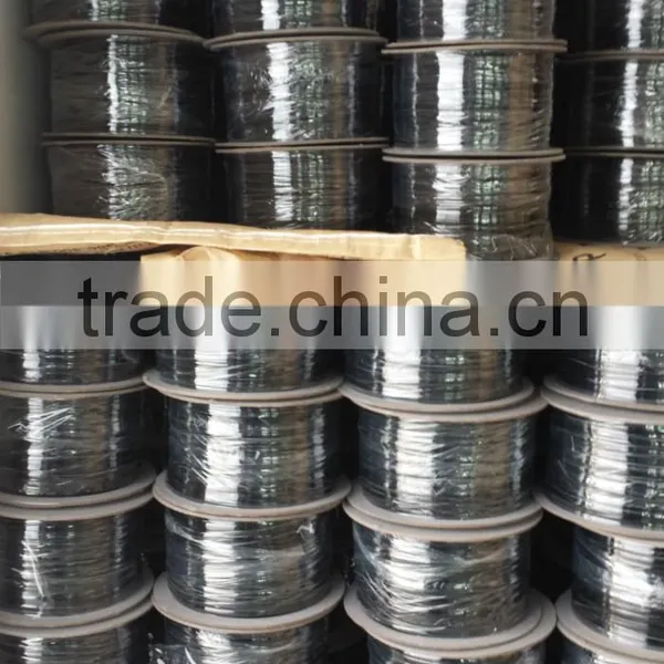 Black PE or PVC Plastic Coated Twist Tie Wire With Single Metal for Wire Cable photo-6