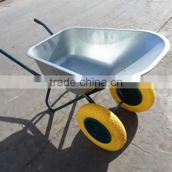 Wb7613 High Quality Industry Wheel Barrow With PU Solid Wheel