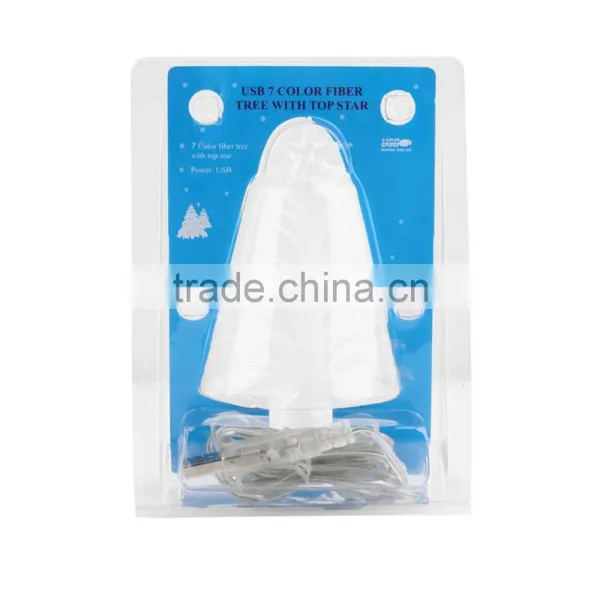 USB Changeable Color Led Fiber Optic Artificial Christmas Tree Decoration Xmas Decoration photo-4