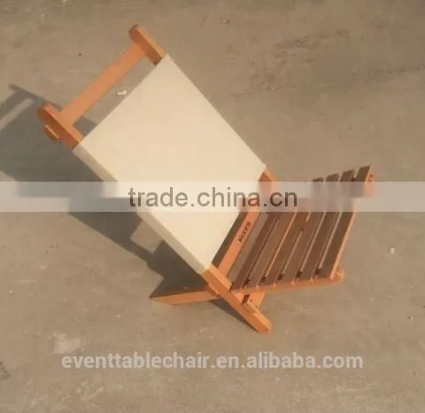 Outdoor Portable Wooden Beach Folding Chairs With Canvas Wholesale photo-3