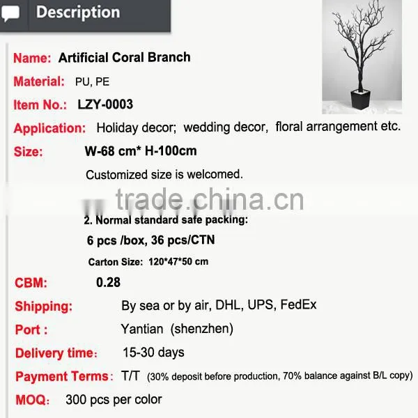 Artificial Jewelry Hanging Centerpiece Dry Tree Branch for Wedding Decoration Supply and Showcase Decoration photo-2