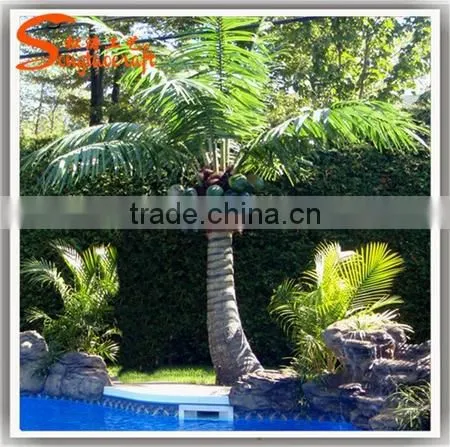 Life Like Life Size Man-made Decorative Metal Palm Trees All Kinds of Coconut Palm Trees Plastic Palm Trees for Sale photo-2