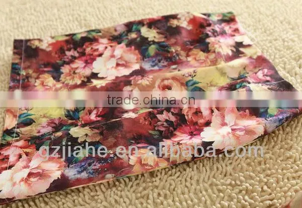 Fashion Colorful Printing Rose Attractive Floral Short Skirt photo-5