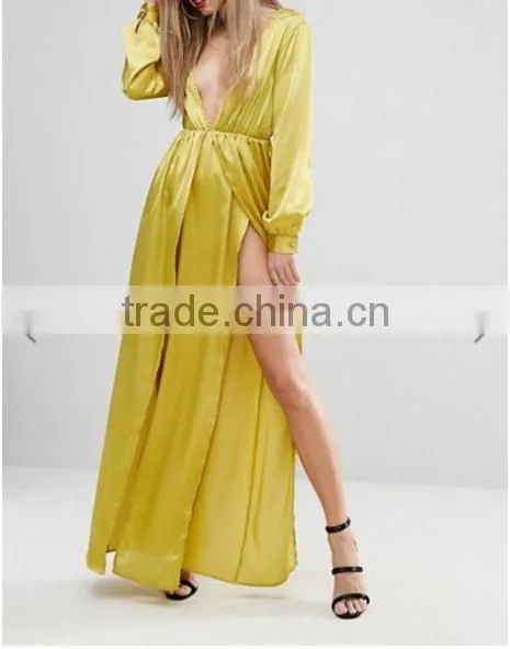 Satin Dress/ Long Maxi Dress Trendy Evening Clothing photo-4