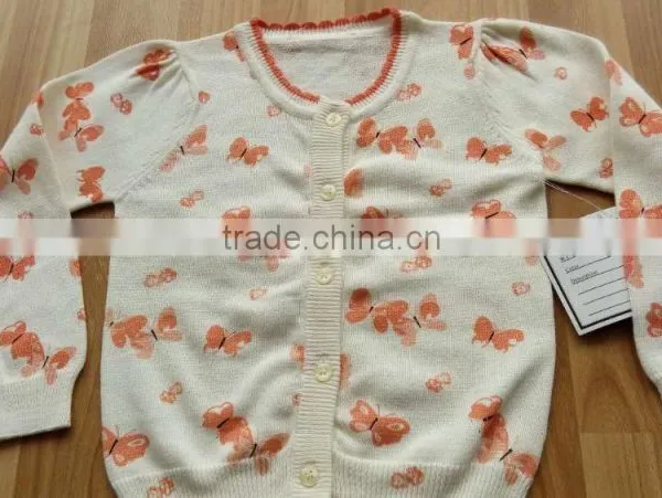 New Autumn Designs Children Clothing Kids Wear Cardigan Sweater O-neck Child Cardigan Girls Light Sweaters(KS0434) photo-3