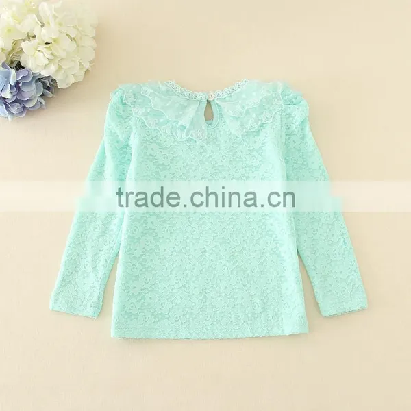 Pink Winter Hot Sale Fleece Children Appliqued Cheap Price Full Sleeve Tee for Autumn Girls Good Quality Yellow T-shirts photo-6